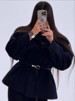 پالتو زنانه مزونی - تصویر 3