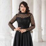 لباس مجلسی زنانه و دخترانه مدل ناریکا ، ماکسی مجلسی پوشیده ، لباس بلند مجلسی پوشیده سایز ۳۸ الی ۴۸ - تصویر 3