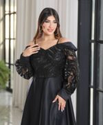 لباس مجلسی زنانه و دخترانه ، ماکسی مجلسی مدل الارا ، لباس مجلسی سایز ۳۸ الی ۴۶