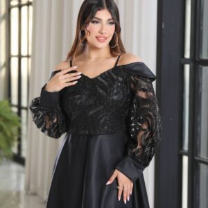 لباس مجلسی زنانه و دخترانه ، ماکسی مجلسی مدل الارا ، لباس مجلسی سایز ۳۸ الی ۴۶