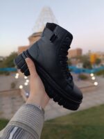 بوت مردانه مشکی گوچی بندی بغل زیپ کیفیت بالا - تصویر 2