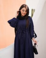 مانتو بلند زنانه مدل کرشمه - تصویر 9