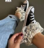 جوراب زنانه توری عروسکی دو لایه - تصویر 4