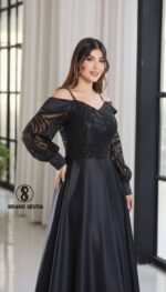 لباس مجلسی زنانه و دخترانه ، ماکسی مجلسی مدل الارا ، لباس مجلسی سایز ۳۸ الی ۴۶ - تصویر 4