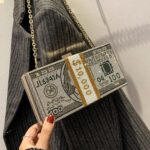 کیف دستی زنانه وارداتی طرح دلار - تصویر 3