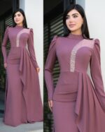 لباس مجلسی زنانه و دخترانه ، ماکسی مجلسی مدل برفین ، لباس مجلسی پوشیده سایز ۳۸ الی ۵۸ - تصویر 8