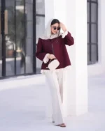 💖 مانتو کتی دخترانه چری زویا – عروسکی و ترند! ✨ - تصویر 2