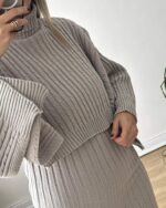 ست سارافون و بلوز بافت زنانه ترک - تصویر 3